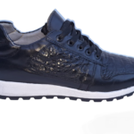 SNEAKER NEGRO PIEL COCODRILO