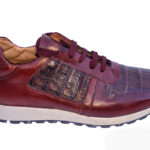 TENIS EN PIEL COCODRILO